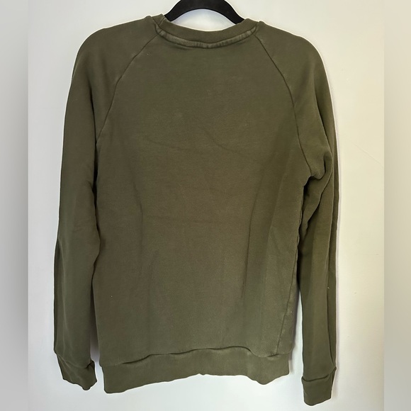 Adidas Men's Crewneck in Olive with Logo - Picture 3 of 4